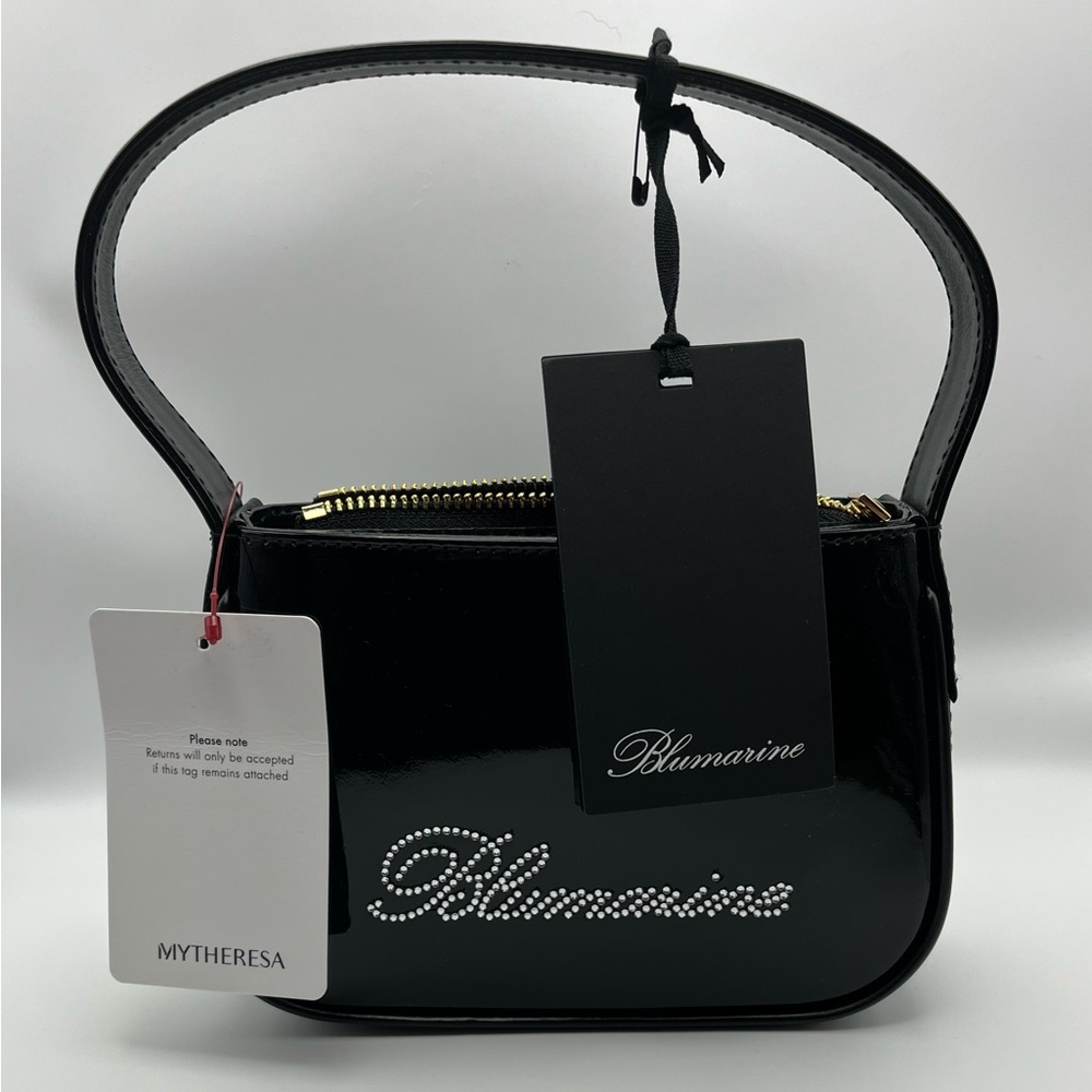 Blumarine Glossy Black Mini Bag